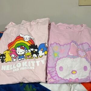 Hello Kitty Pink Short Sleeve Tees